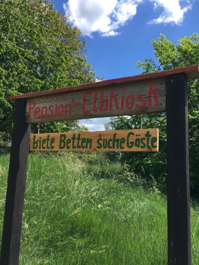 Pension Elbkiosk Kleinzadel Esterno foto