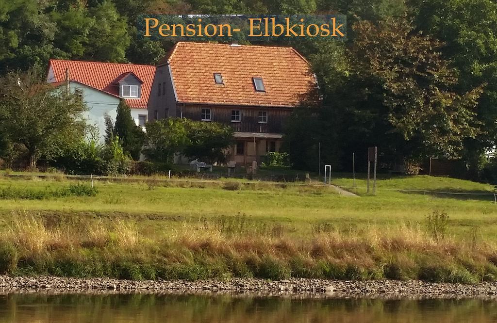 Pension Elbkiosk Kleinzadel Esterno foto